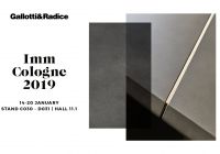 Gallotti&Radice annuncia la sua partecipazione a Imm Cologne 2019